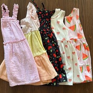 Colorful 3T Summer Dress Bundle